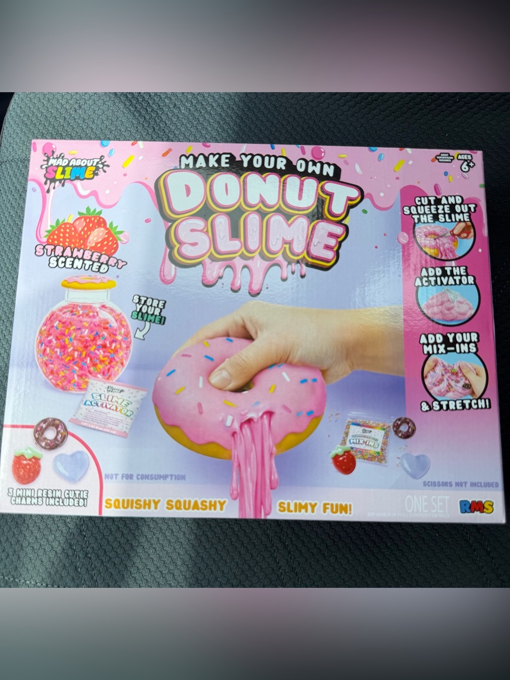 RMS Official Make Your Own Donut Slime - Pink Strawberry Scented Kit